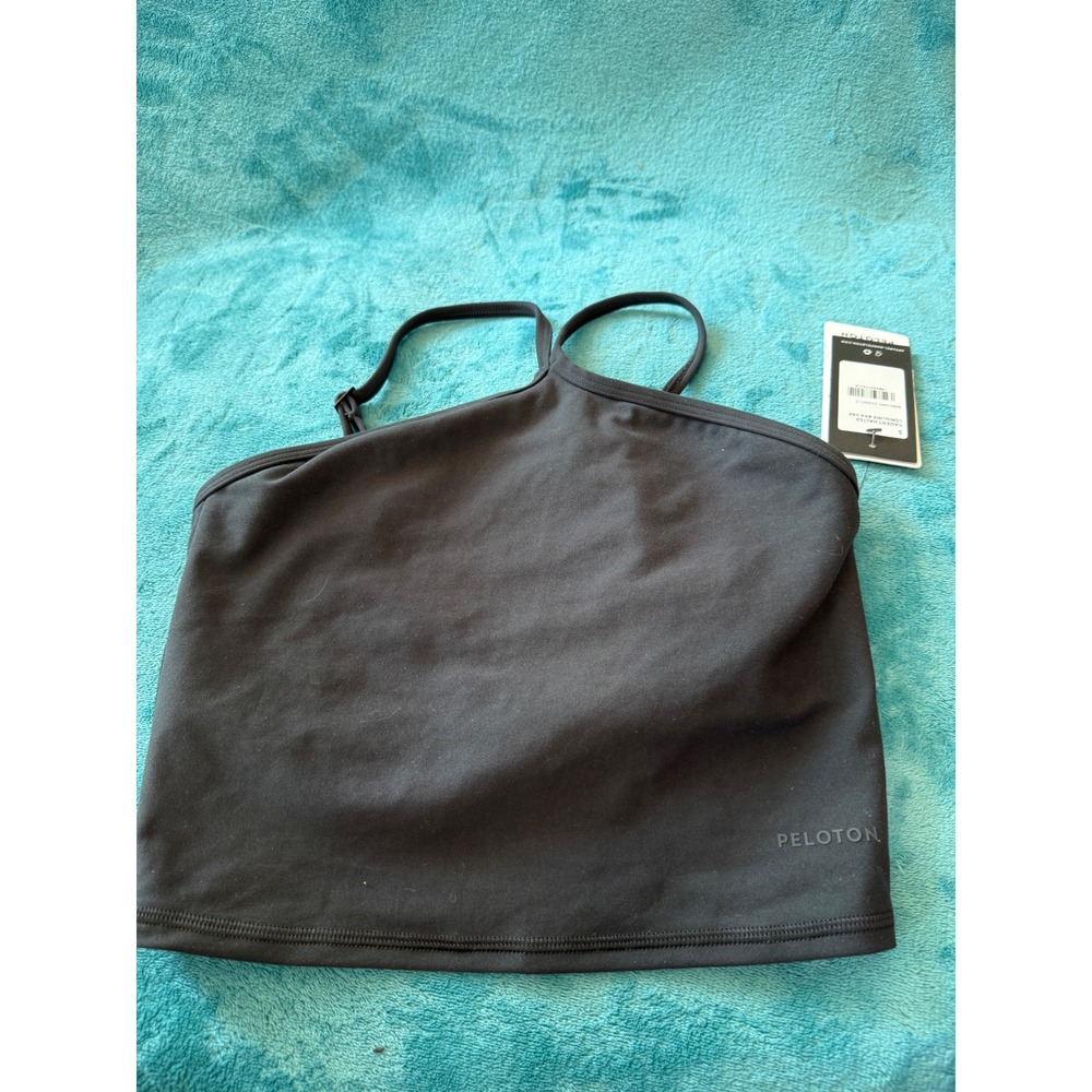 Peloton Cadent Halter Longline Bra Black WR01045-253001-S Small NWT